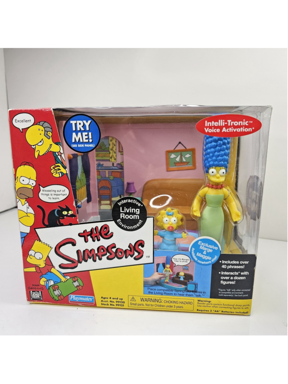 SEALED The Simpsons Living Room Interactive Environment with Marge & Maggie 2000
